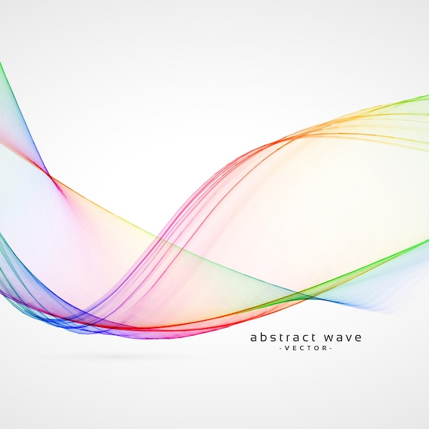 Abstract colorful waves background
