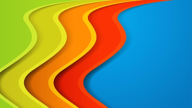 Free vector abstract colorful wavy background