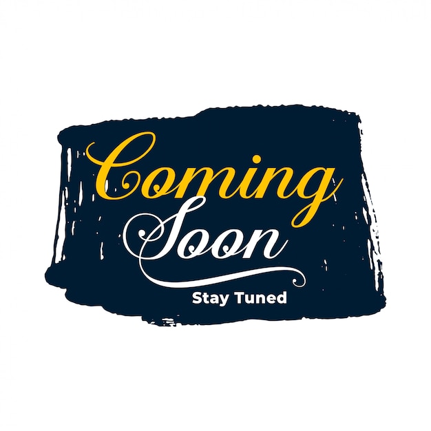 Get Ready for an Abstract Grunge Style Coming Soon Template