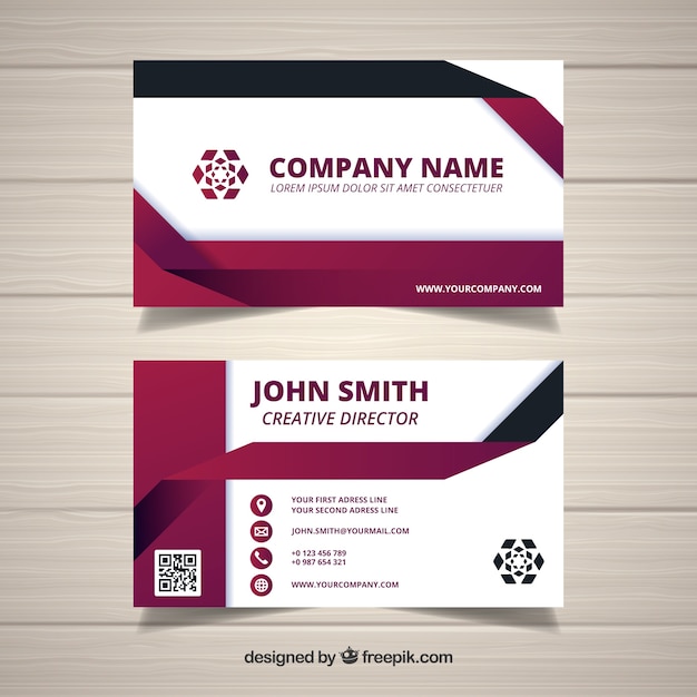 Abstract company card