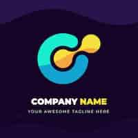 Free vector abstract company logo concept