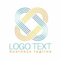 Бесплатное векторное изображение Абстрактный логотип компании шаблона