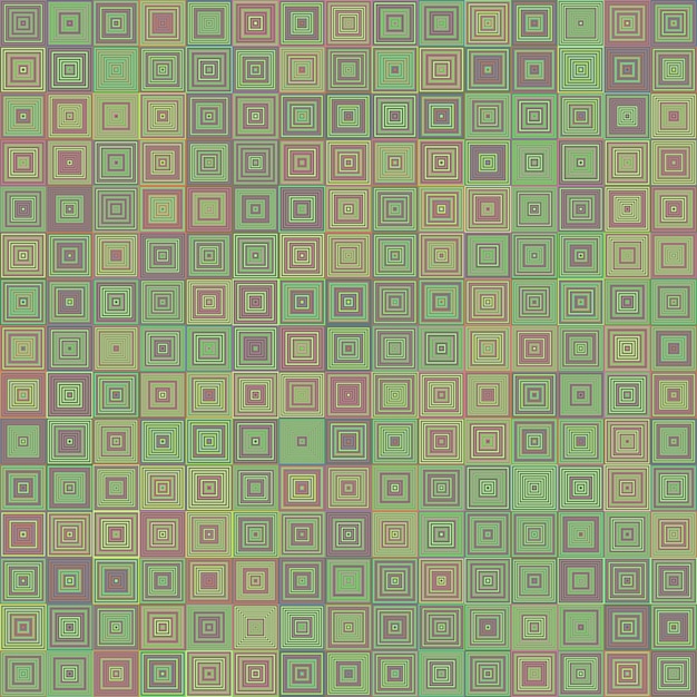 Abstract concentric square mosaic background