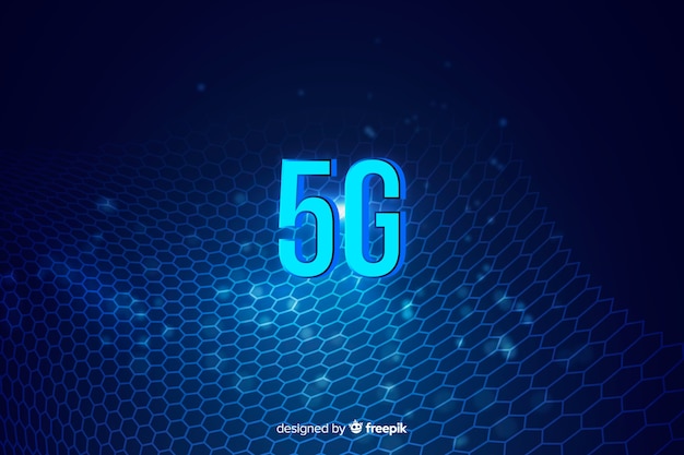 5g 추상 개념 그래픽 요소