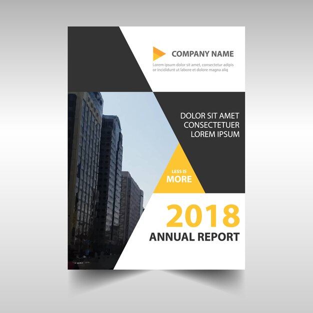 Abstract corporate annual report design