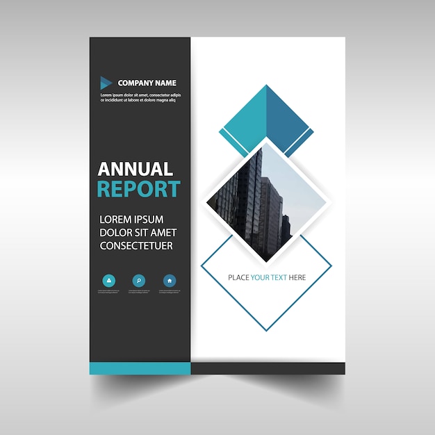 Abstract corporate annual report template