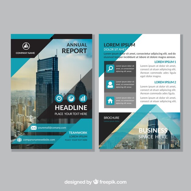 Abstract corporate brochure template