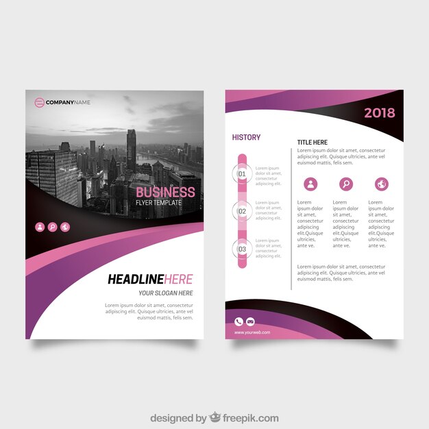 Abstract corporate brochure