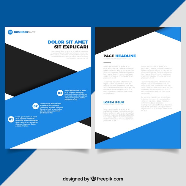 Abstract corporate brochure