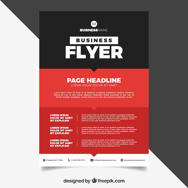 Free vector abstract corporate brochure