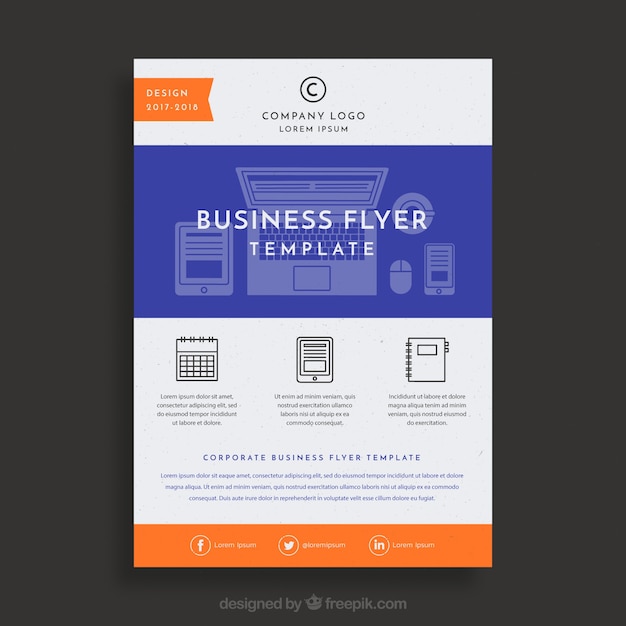 Abstract corporate brochure