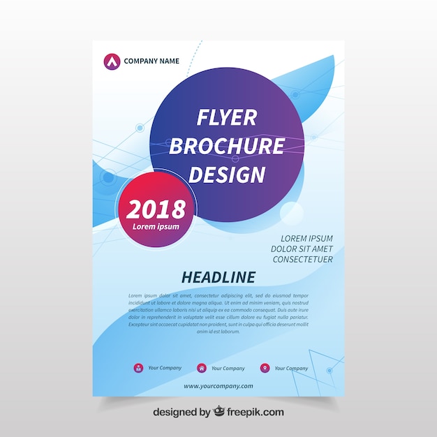 Abstract corporate brochure