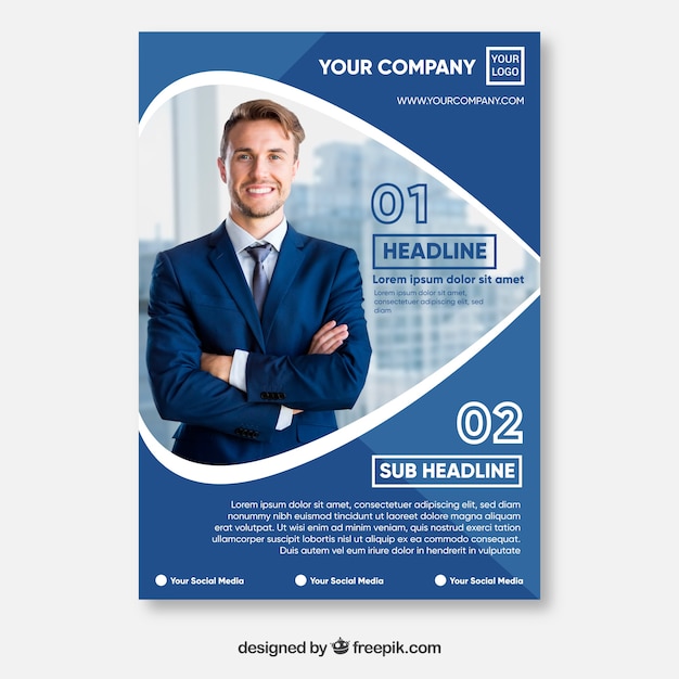 Abstract corporate brochure