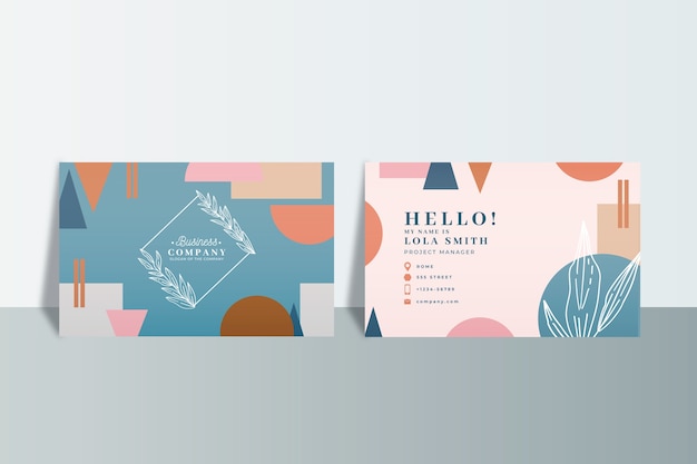 Abstract corporate business cards