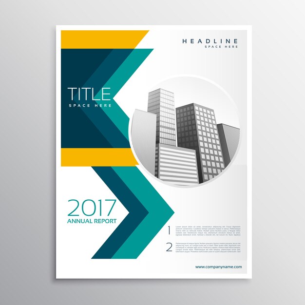 Abstract corporate business flyer design