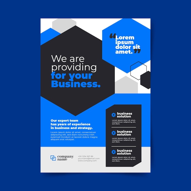 Abstract corporate business flyers