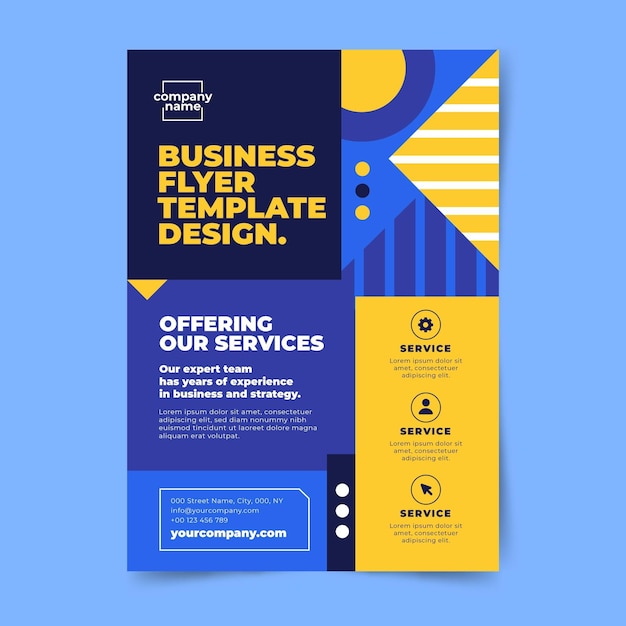 Abstract corporate business flyers