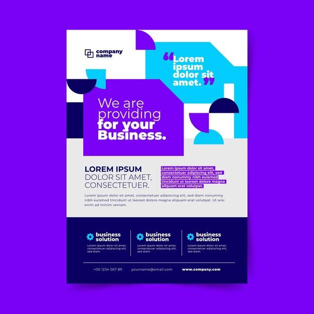 Abstract corporate business flyers