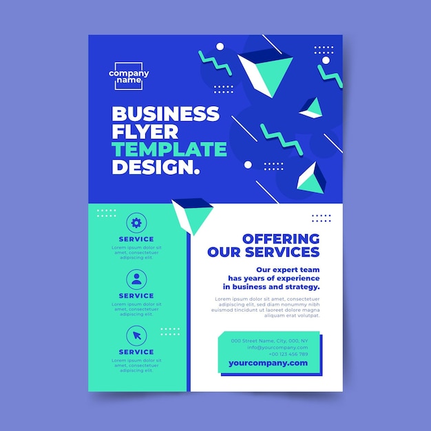 abstract corporate business flyers