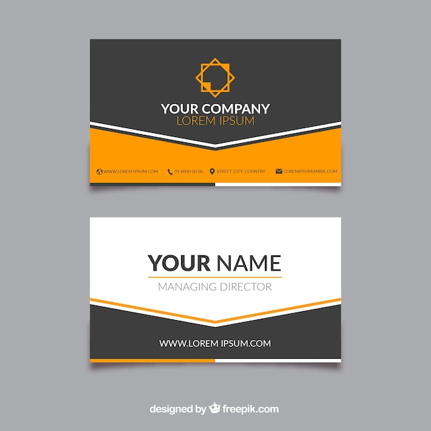 Free vector abstract corporate card