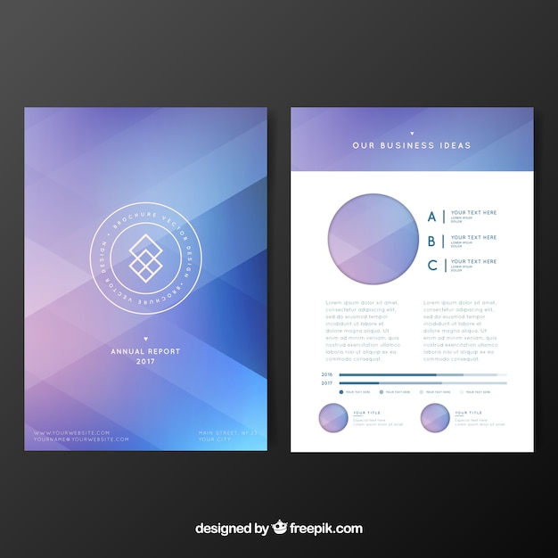 Abstract corporate elegant brochure