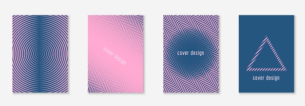 Free vector abstract covers set