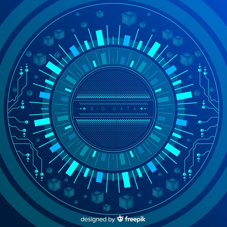 Free Vector abstract and creative big data background design