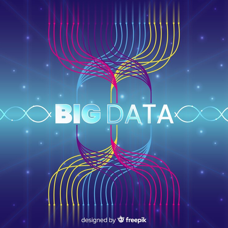 मुफ़्त वेक्टर abstract and creative big data background