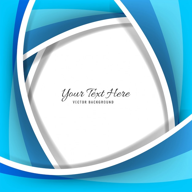 Free vector abstract creative blue wave background vector