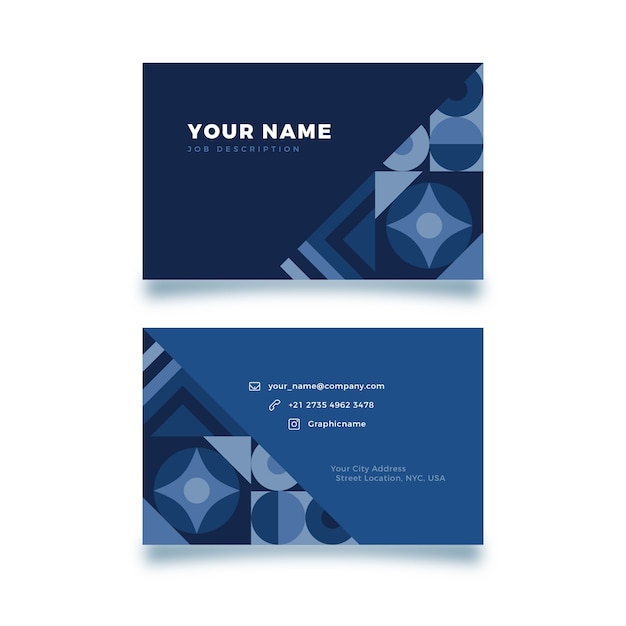 Free vector abstract creative business cards