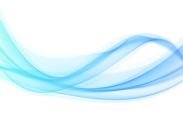 Free vector abstract creative flowing blue wave background