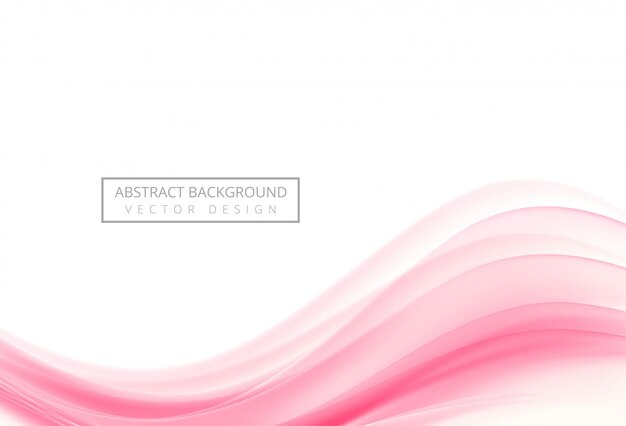 Abstract creative pink wave background