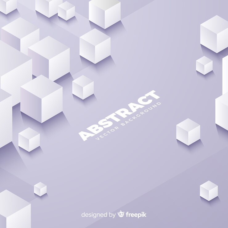 無料Vector 抽象的なキューブの背景