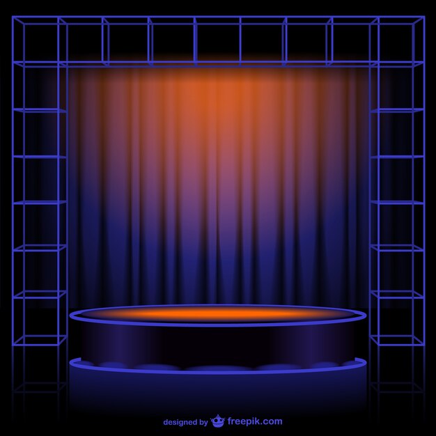 Abstract curtain vector