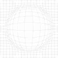 Free vector abstract curved perspective grid lines layout design