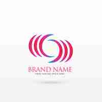 Free vector abstract curvy logo design