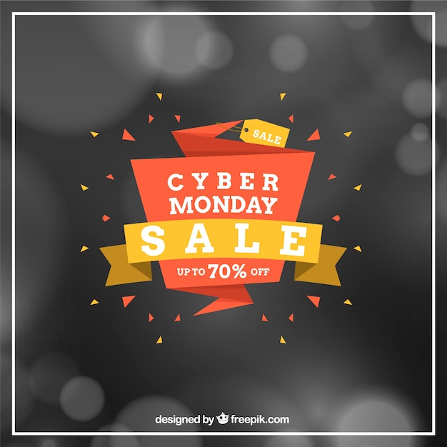 Sfondo astratto cyber monday