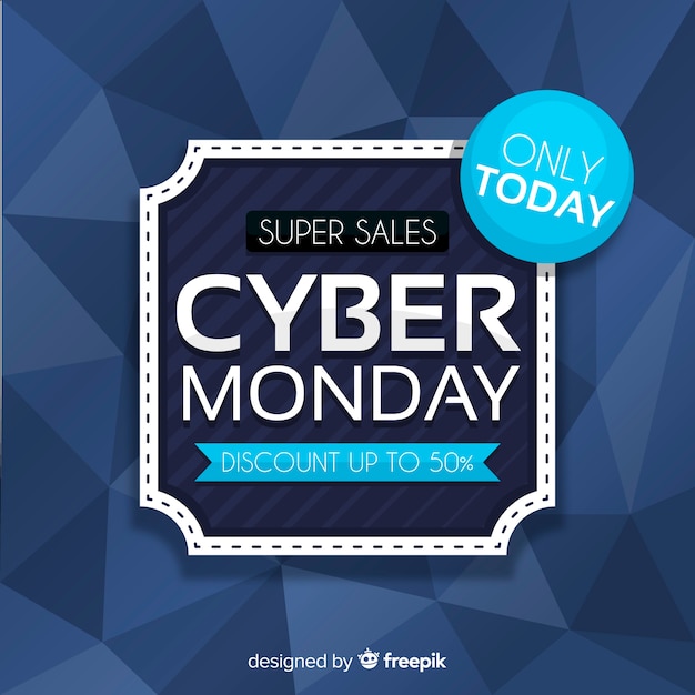 Abstract cyber monday sale background