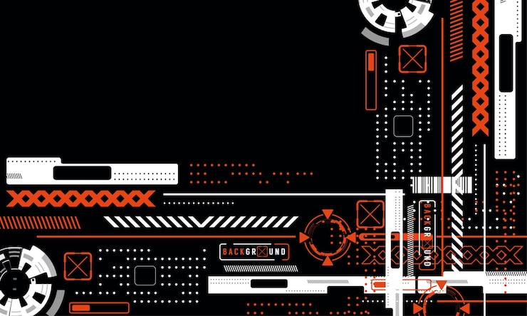 Free Vector abstract cyberpunk shape stylish background