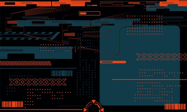 Abstract cyberpunk shape stylish background