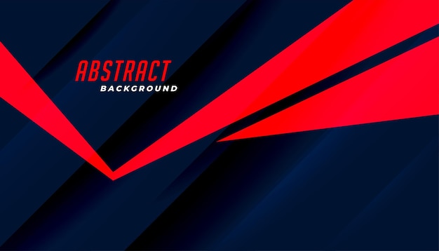 Free vector abstract dark background with red geometric shapes