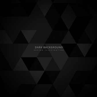 Abstract dark background with triangles