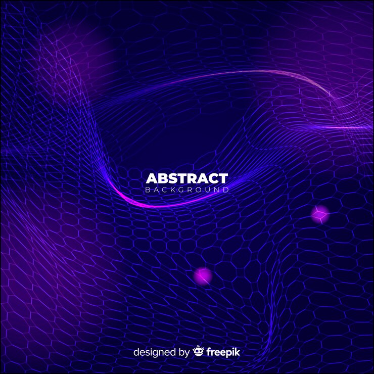 Free Vector abstract dark blue background with wavy shapes