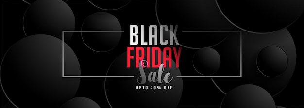 Abstract dark color black friday sale banner template