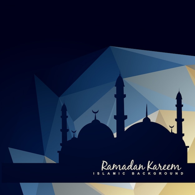 Free vector abstract dark design for ramadan kareem