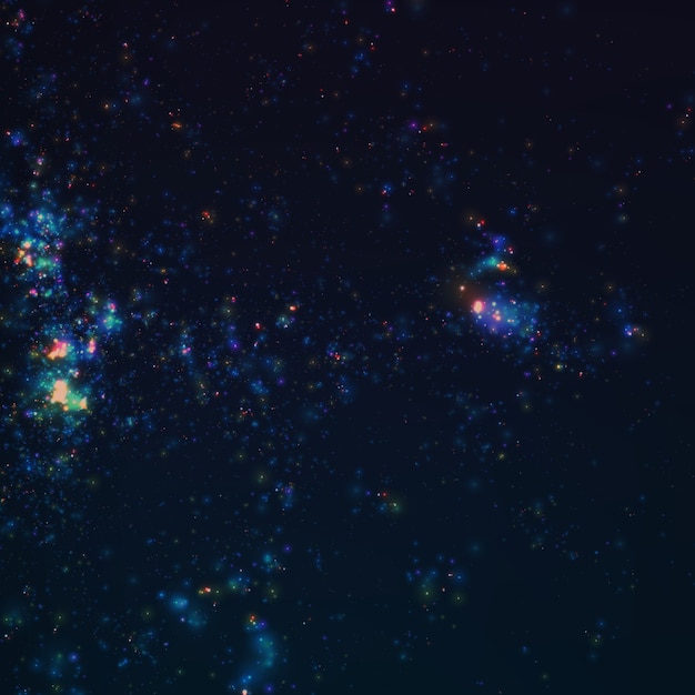 抽象的な暗い銀河ベクトル