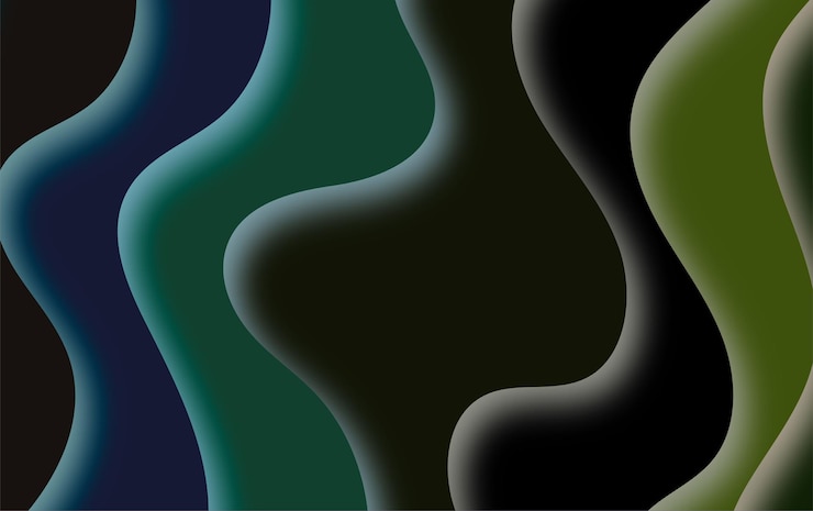 Free Vector abstract dark modern waves gradient