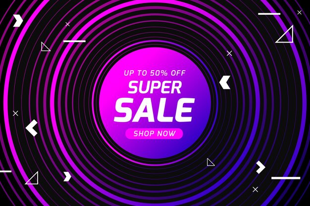 Abstract dark promotional sale wallpaper