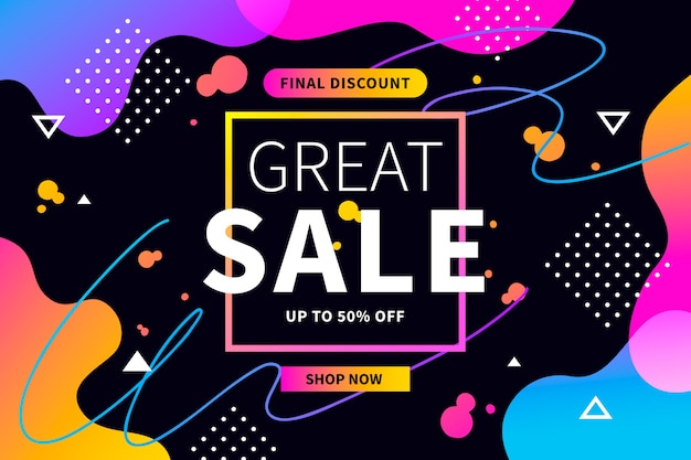 Free vector abstract dark sales background