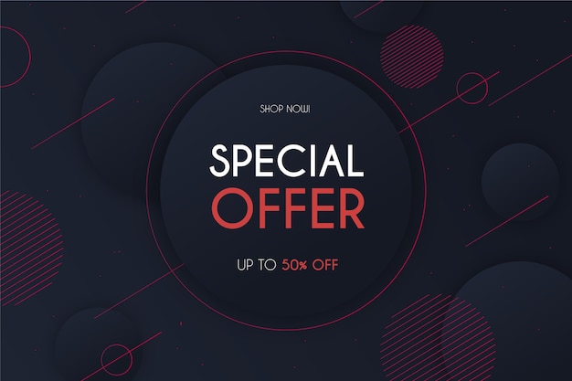 Free vector abstract dark sales background